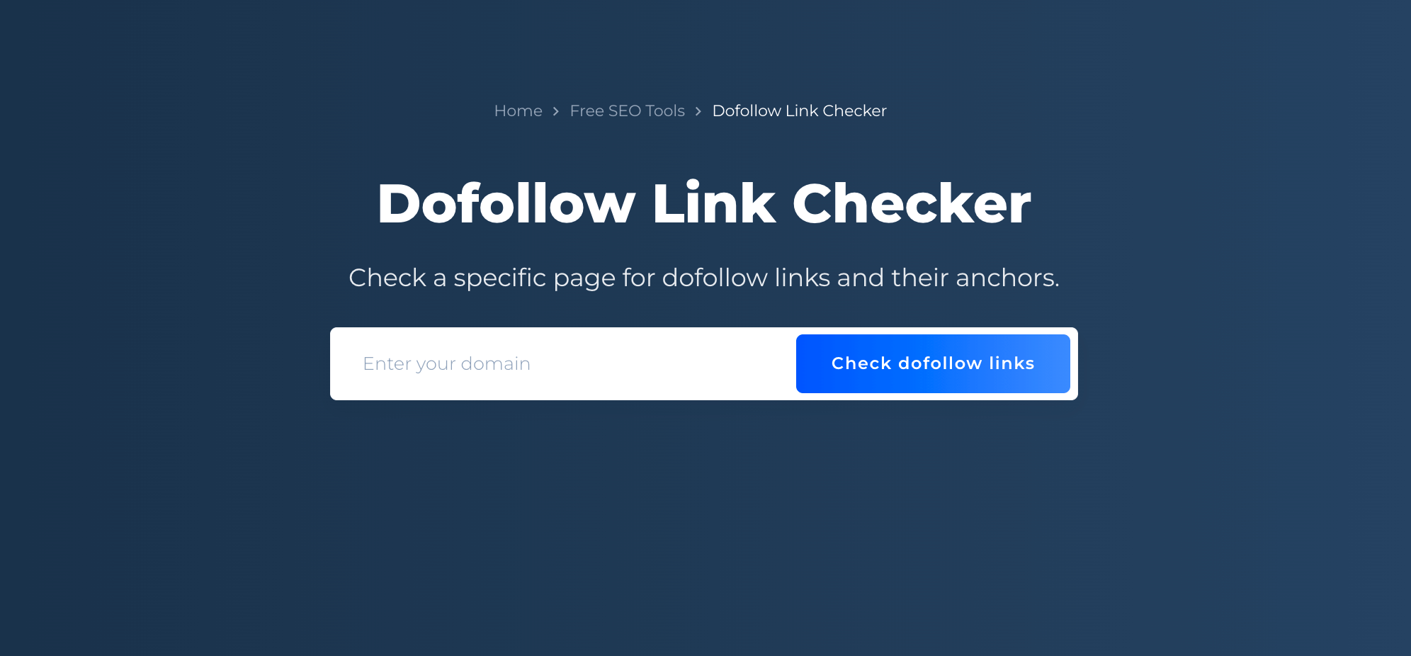 Dofollow Link Checker